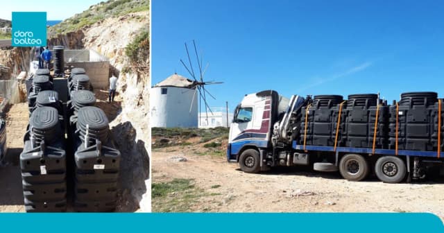 Antiparo, isola greca: sistema MULTIROCK installato nel cuore del Mare Egeo